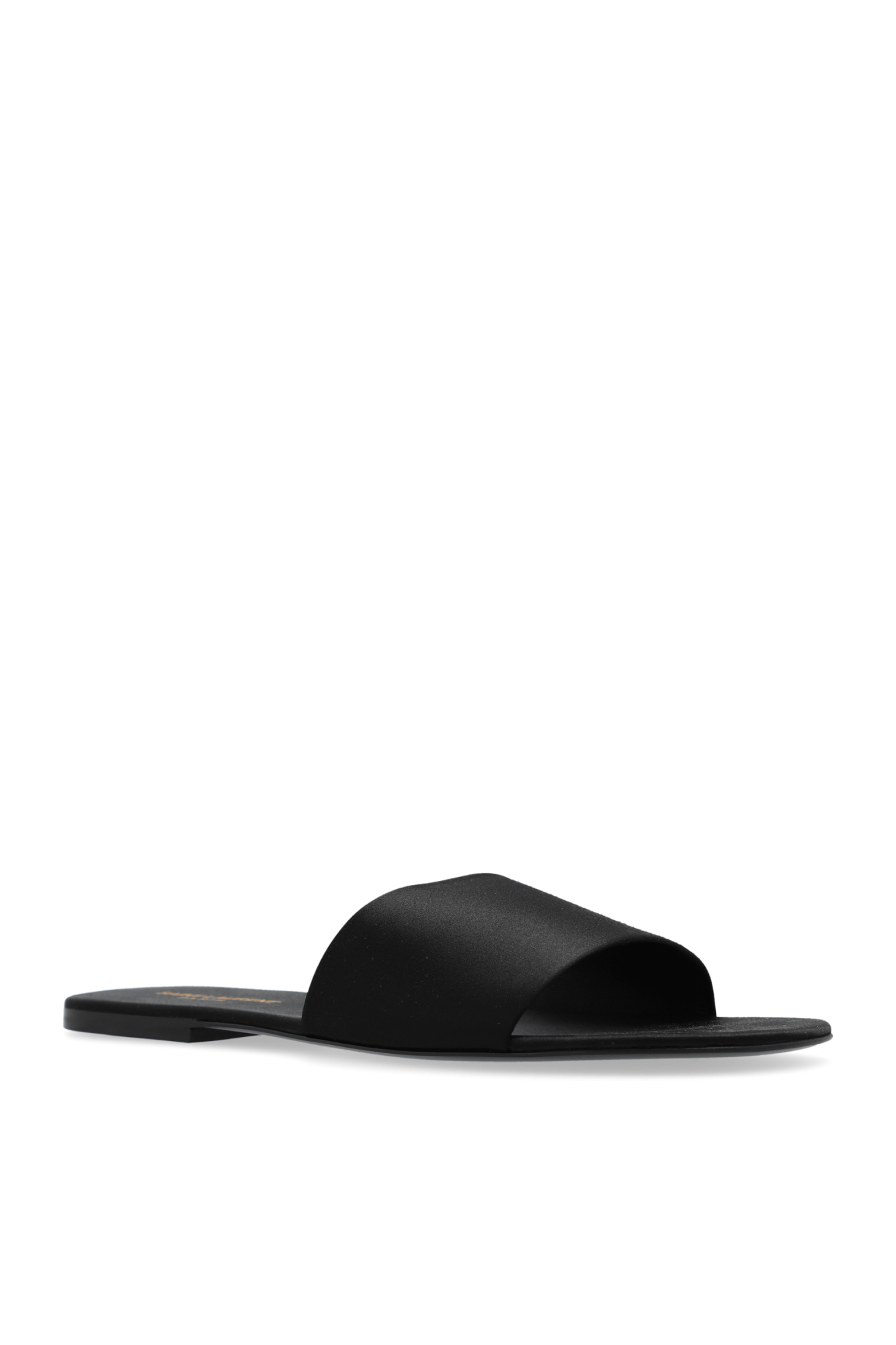 【関税&送料込】Saint Laurent Black Satin Carlyle Slippers Black 'Carlyle' Slippers Saint Laurent - Vitkac Canada